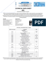 Technical Data Sheet Abs: (Acrylonitrile-Butadiene-Styrene)