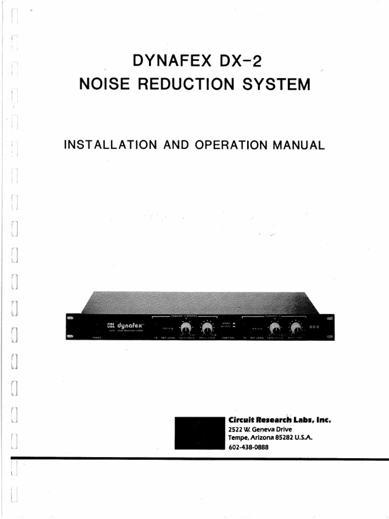 Dynafex DX-2 Manual | PDF