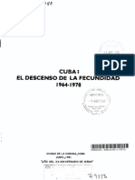 Cuba. El descenso de la fecundidad 1964-1978