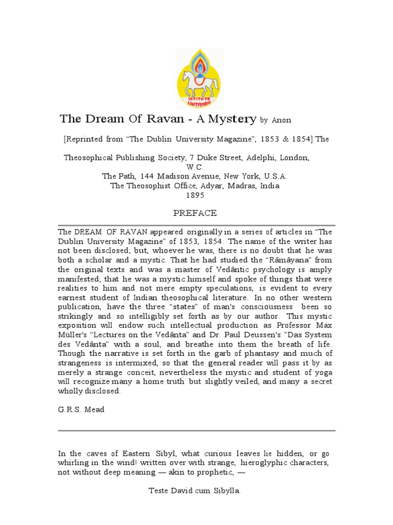 Microsoft Word - The - Dream - of - Ravan - A - Mystery - Doc - Stefano ...