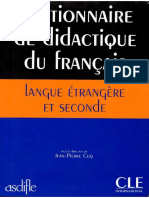 Dictionnaire de Didactique en Français Langue Étrangère - CUQ
