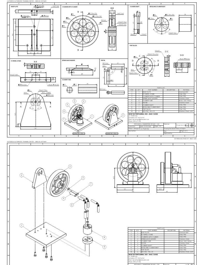 3D Mechanical Engine Design Guide | PDF