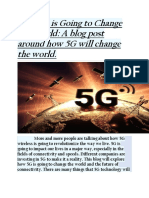 How 5G Is Going To Change The World