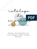 Catálogo de Empresas: Primero de Informática 5 Prof: Miguel Angel Vargas Oaxaca