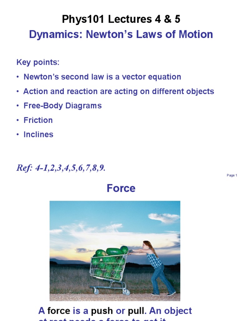 dynamics-newton-s-laws-of-motion-phys101-lectures-4-5-pdf-force