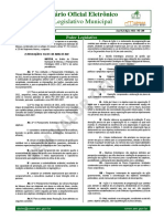 Legislativo Municipal: Diário Oficial Eletrônico