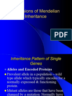 Extensions of Mendelian Inheritance