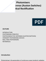 Photomixers Photo Antennas (Auston Switches) Optical Rectification