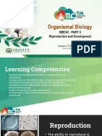 Organismal Biology - Reproduction and Development