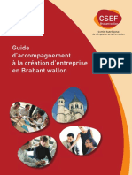Guide D'accompagnement À La Création D'entreprise en Brabant Wallon