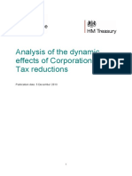 Analysis of The Dynamic Effects of Corporation Tax Reductions