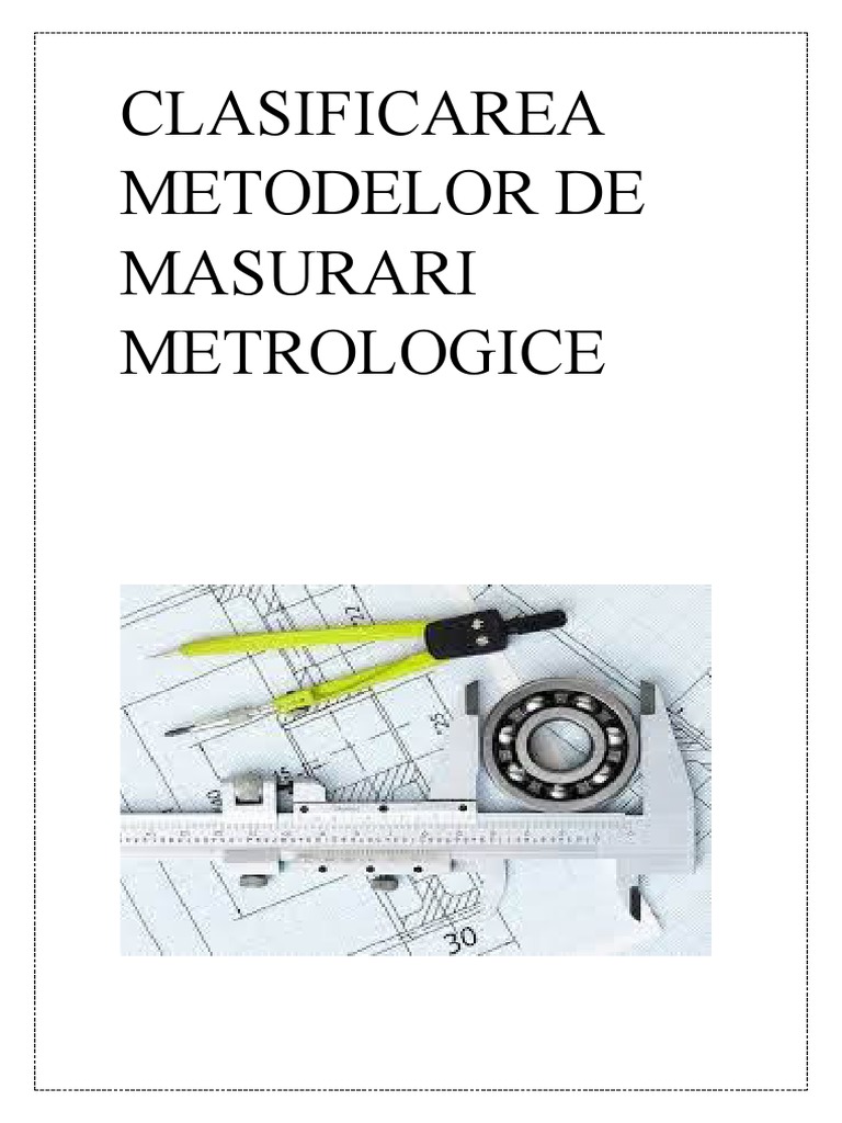 Clasificarea Metodelor de Masurari Metrologice | PDF