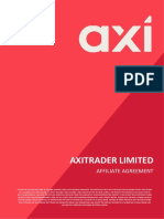 Axitrader Limited: Affiliate Agreement