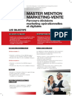 Master Mention Marketing-Vente: Parcours Décisions Marketing Opérationnelles Et Digitales