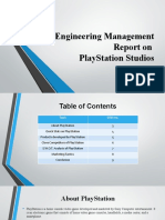 Engineering Management Report On Playstation Studios: Ruchith Ramesh 4Ni20Cs080 Cse-B