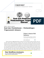 Soal Dan Pembahasan - Perbandingan Trigonometri (Dasar) - Mathcyber1997