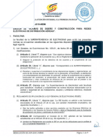 RESOLUCION SIE-029-2015-MEMI Emision de "Normas de Diseno Y Construccion para Redes Electricas de Distribucion Aereas". I. Facultad