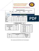 St. Aloysius English Medium School: Term I Progress Report For The Academic Year 2022-23