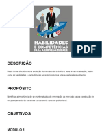 Habilidades e Competências para Empregabilidade