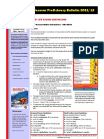 Lifesaving Proficieny Bulletin 2011 2012