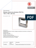 Niveau Carré de Précision RS Pro 150 X 150 X 38 MM