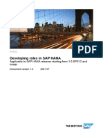 Best Practices and Recommendations For Developing Roles in SAP HANA