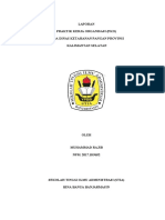 Laporan Praktik Kerja Organisasi (Pko) Pada Dinas Ketahanan Pangan Provinsi Kalimantan Selatan