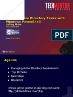 Top 10 Active Directory Tasks With Windows PowerShell