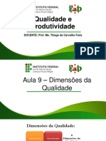 Aula 9 semana 3 - Dimensões da Qualidade