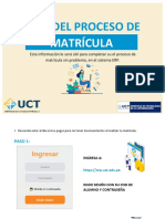 Guía de Proceso de Matrícula UCT 2023-1