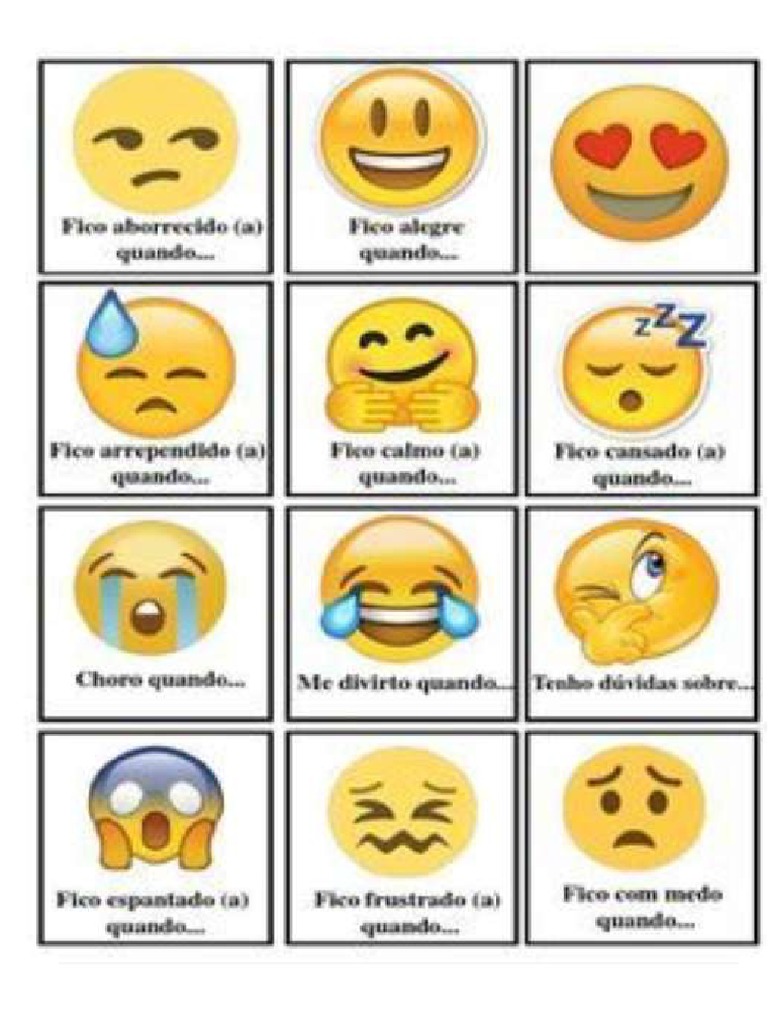 Cartas Das Emoções | PDF