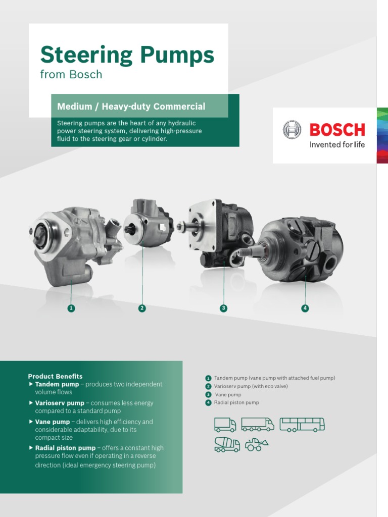 HD Steering Pumps Line Card | PDF