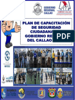 Plan de Capacitación de Seguridad Ciudadana Del Gobierno Regional Del Callao - 2021