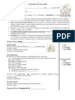 Evaluación Eucaristía