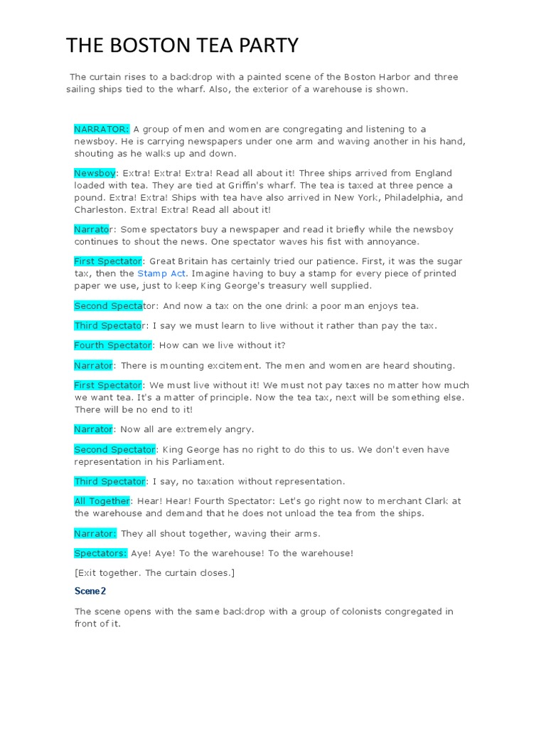 The Boston Tea Party | PDF