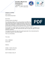 Letter For The Principal of PNHS