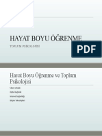 Hayat Boyu Öğrenme: Toplum Psikolojisi