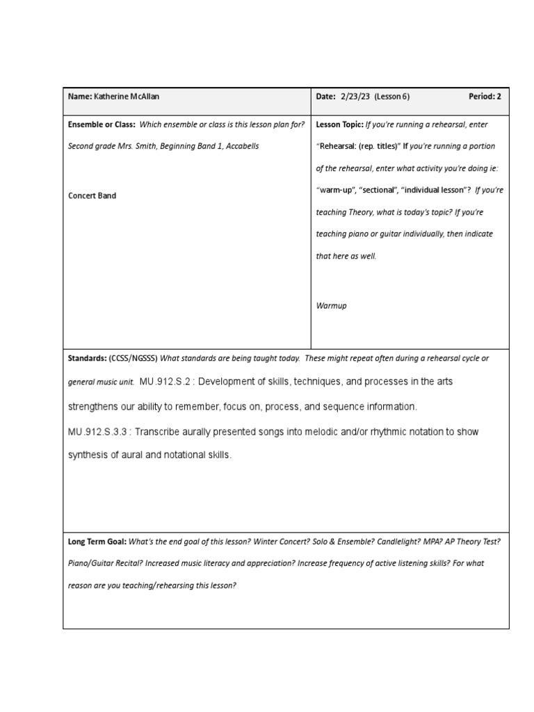 Formative Assessment 1 and 2 PDF Differentiated Instruction Brass