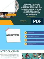 Research Proposal Business Presentation in Dark Green Orange Geometric Style