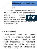 Features of An Effective Communication: 1. Completeness