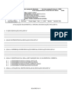 Educação inclusiva avaliação diagnóstica