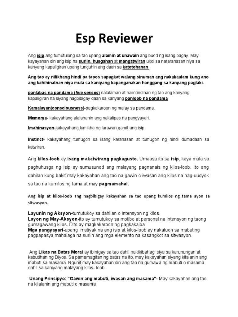 Esp Reviewer | PDF