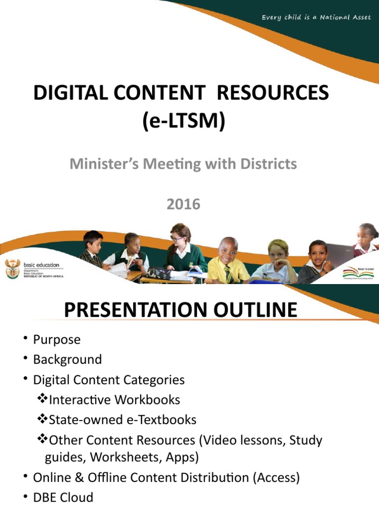 DBE Cloud Digital Content Overview | PDF
