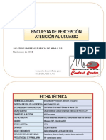 Encuesta de Percepción Atención Al Usuario: Las Ceibas Empresas Publicas de Neiva E.S.P Noviembre de 2021