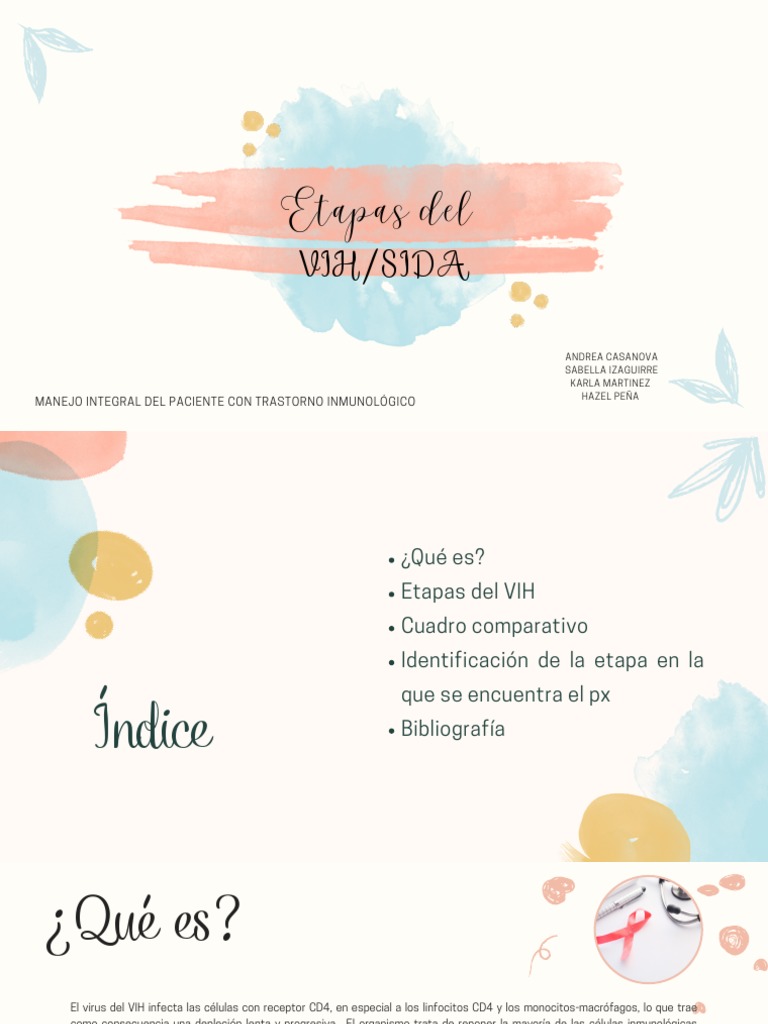 Etapas Del: Vih/Sida | PDF | VIH | VIH / SIDA