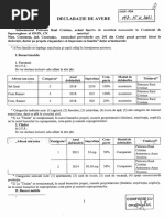 Declarația de avere din 2021 a lui Raul Petrescu