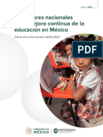 Indicadores Nacionales de La Mejora Continua de La Educación en México