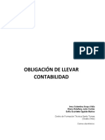 Obligación de Llevar Contabilidad