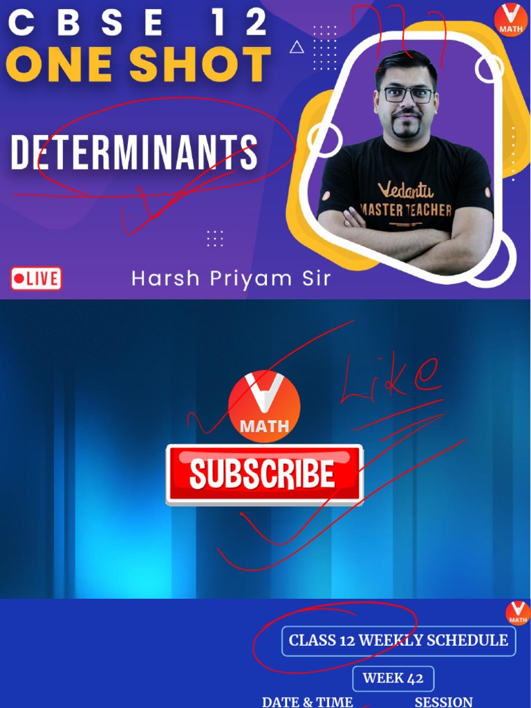 Determinants One Shot - Vmath | PDF | Determinant | Matrix (Mathematics)