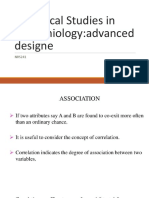 Analytical Studies in Epidemiology:advanced Designe